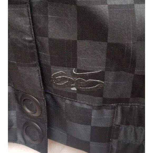 Nike Other - Nike SB Hooded Jacket Black Checkered Padded Skateboarding Coat Small
